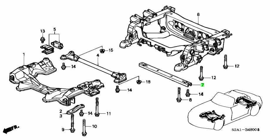 Buy Genuine Honda S Aa S A A Stiffener Rr Suspension