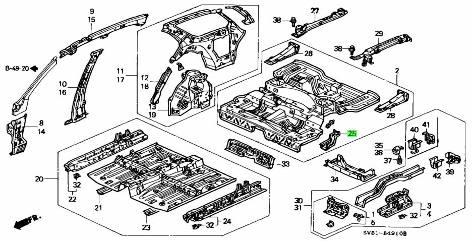 Buy Genuine Honda Sv A Zz Sv A Zz Stiffener Rr Jack