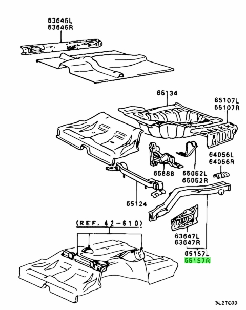 Buy Genuine Mitsubishi Mb Sidemember Rr Floor Rh For Mitsubishi