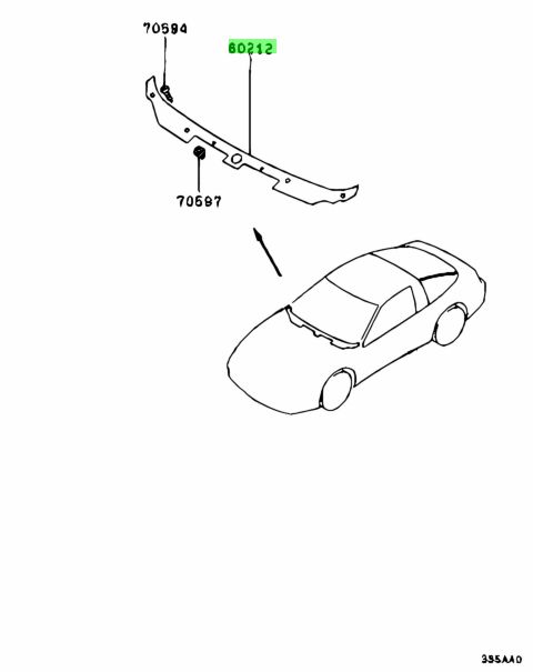 Buy Genuine Mitsubishi Mb Garnish Fr Deck For Mitsubishi Eclipse