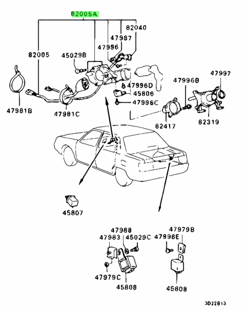 Buy Genuine Mitsubishi Mb Switch Assy Eng Starting For Mitsubishi