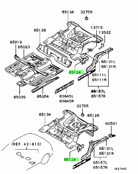 Buy Genuine Mitsubishi Mb Crossmember Rr Floor Prices Fast