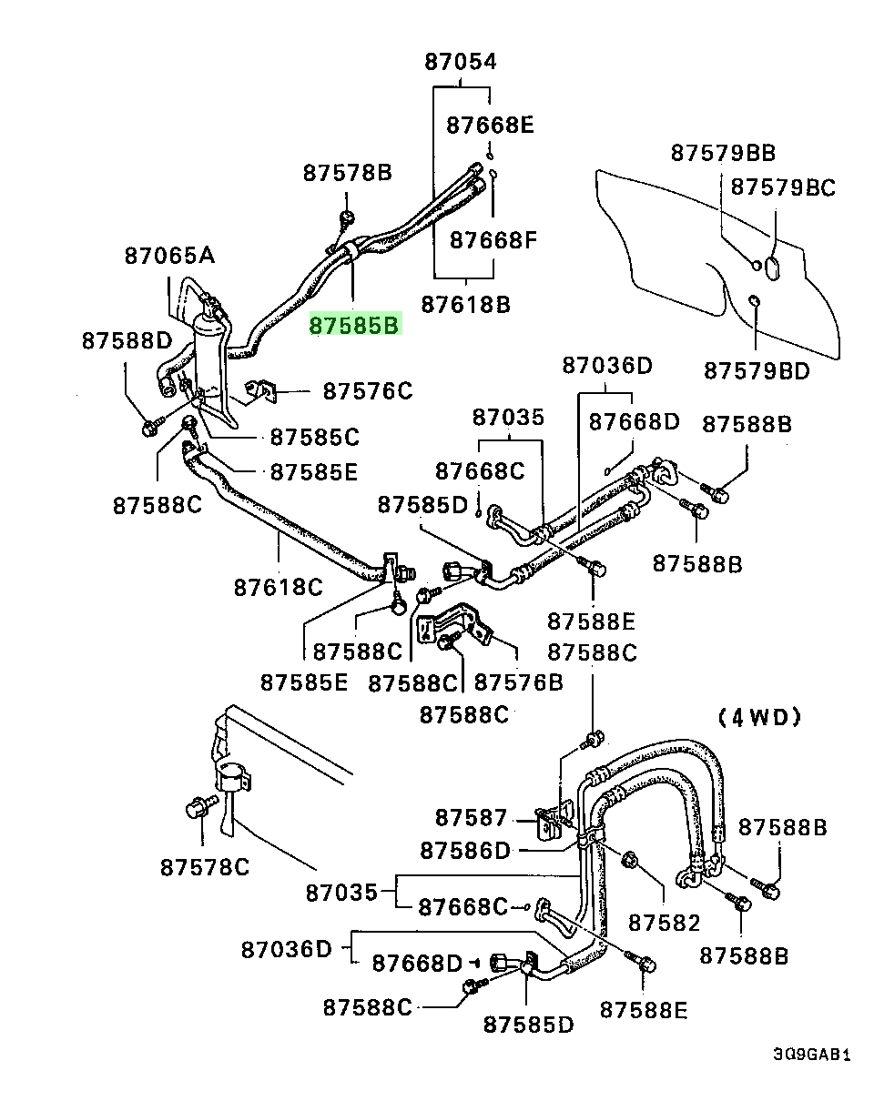 Buy Genuine Mitsubishi Mc Clip A C Piping For Mitsubishi L