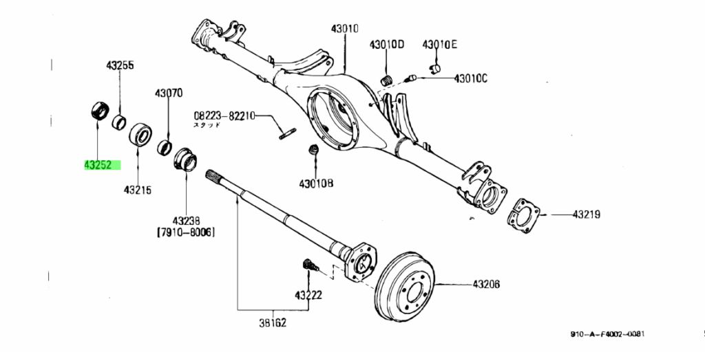 Buy Genuine Nissan H H Seal Oil Rear Axle Shaft