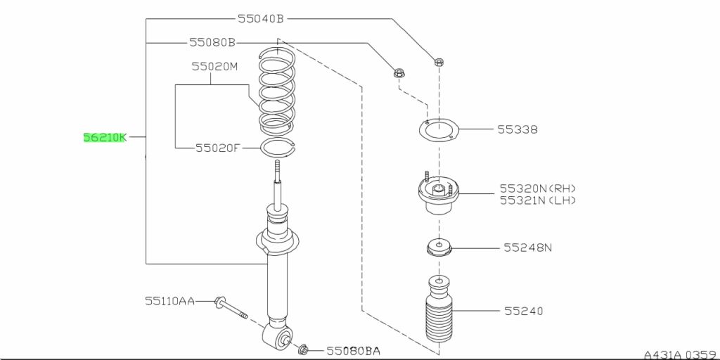 Buy Genuine Nissan L L Absorber Kit Shock Rear