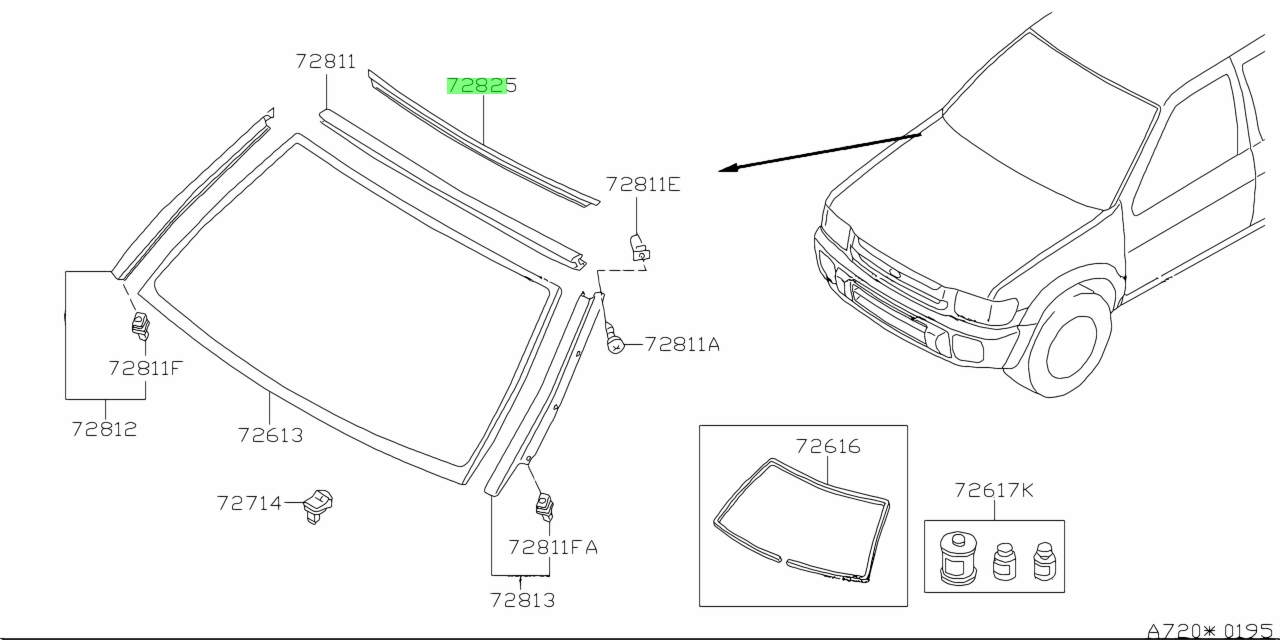 Buy Genuine Nissan W W Fastener Molding Prices