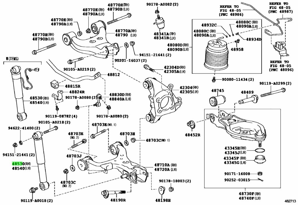 Buy Genuine Toyota Absorber Assy Shock Rear