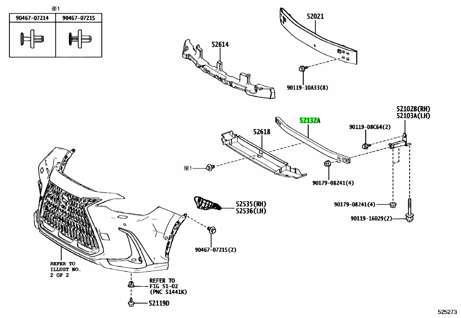 Buy Genuine Toyota Reinforcement Front Bumper