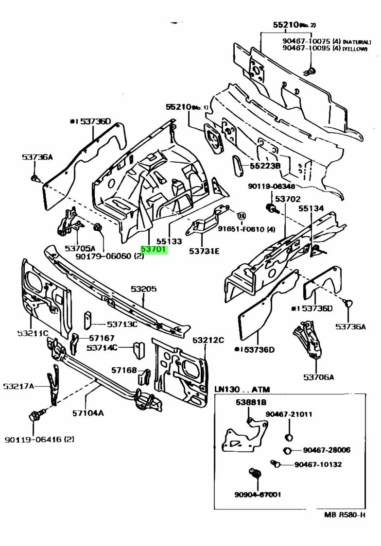 Buy Genuine Toyota Apron Sub Assy Front