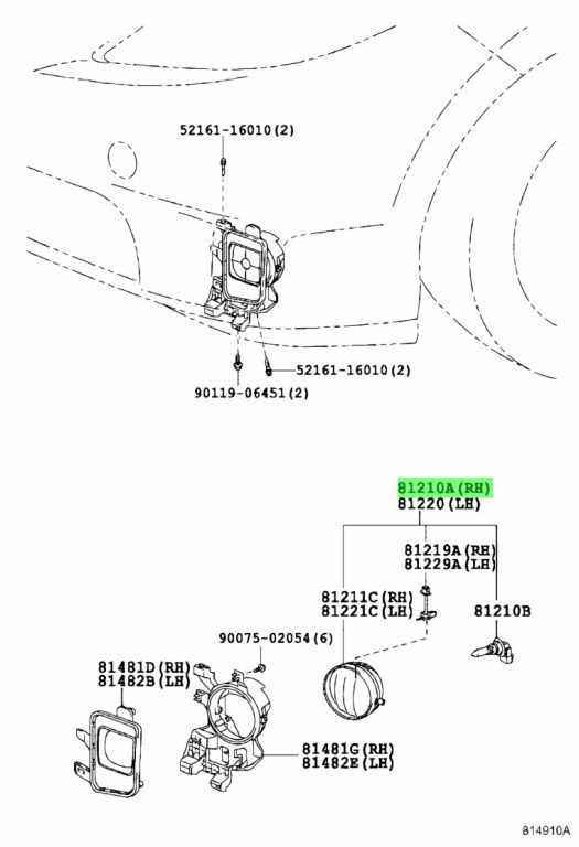 Buy Genuine Toyota Lamp Assy Fog Rh Prices