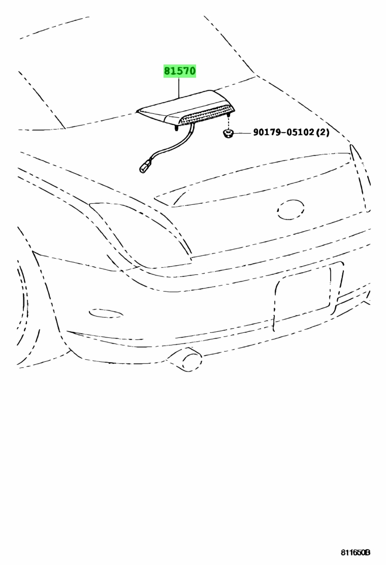 Buy Genuine Toyota E E Lamp Assy Center Stop