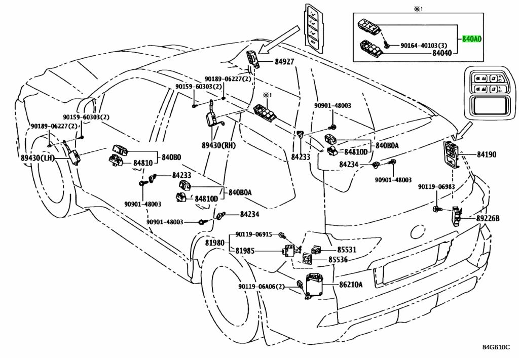 Buy Genuine Toyota A A Switch Assy Power Window