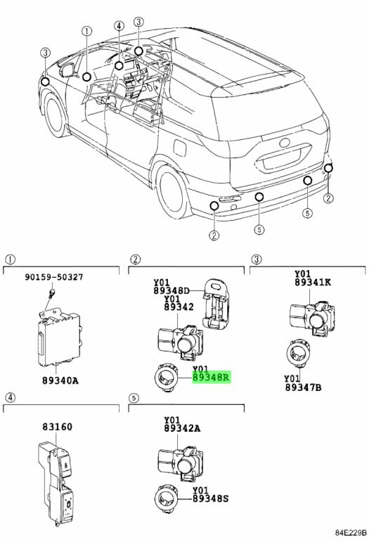 Toyota C C Retainer Ultrasonic Sensor