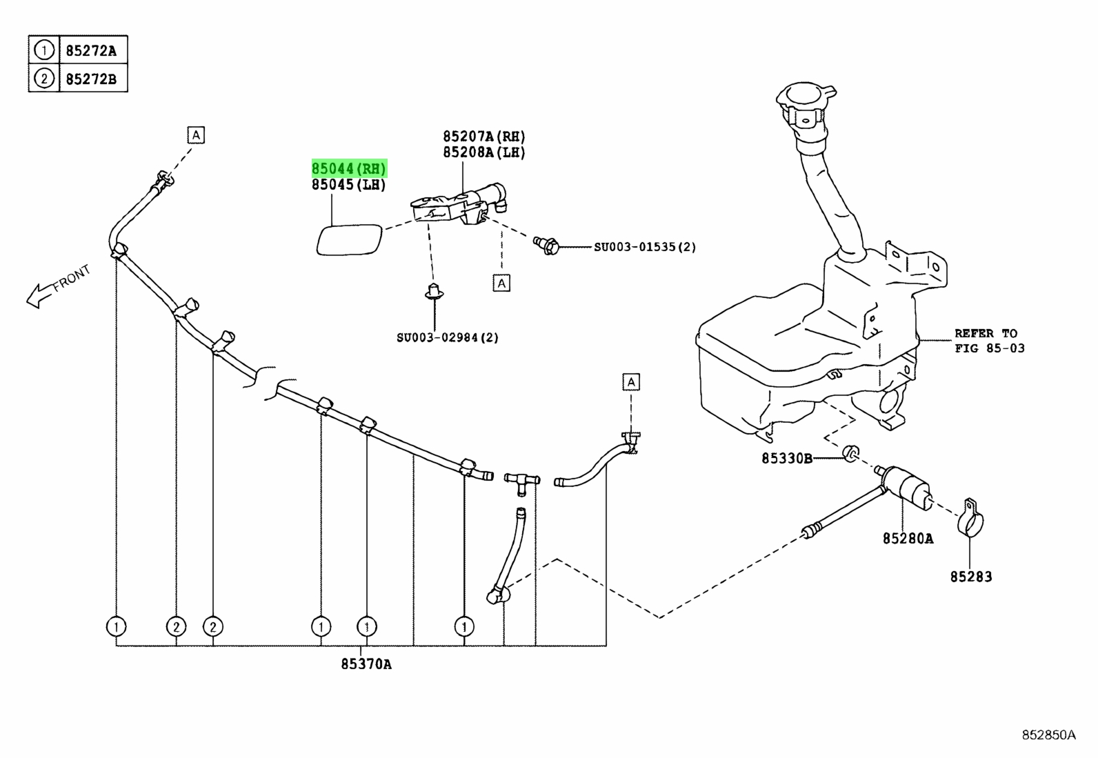 Buy Genuine Toyota Su Su Nozzle Sub Assy Type H