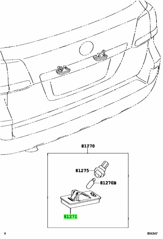 Buy Genuine Toyota Lens License Plate Lamp