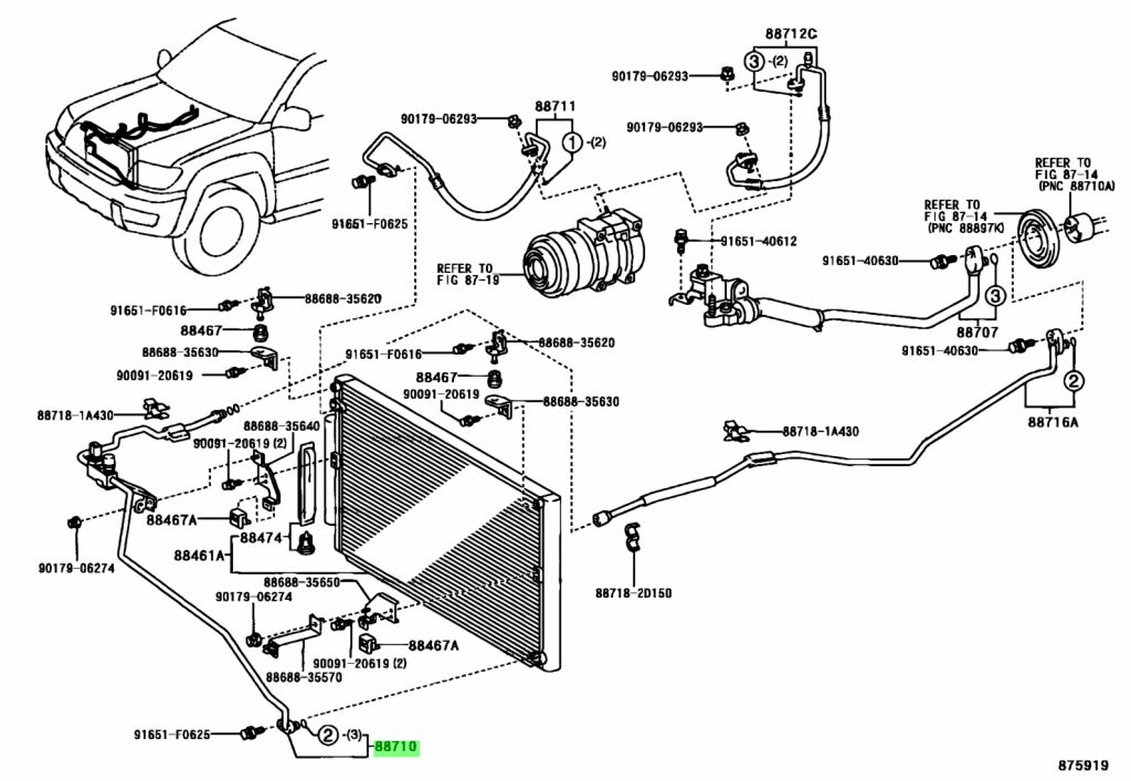 Genuine Toyota Tube Assy Air Conditioner Tube