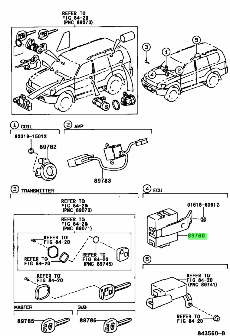 Buy Genuine Toyota Computer Assy Transponder