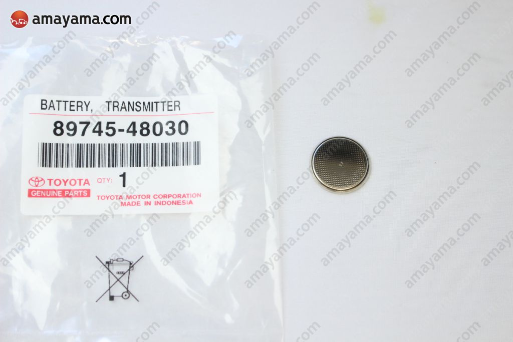 Genuine Toyota 89745-48030 (8974548030) BATTERY, TRANSMITTER - Amayama