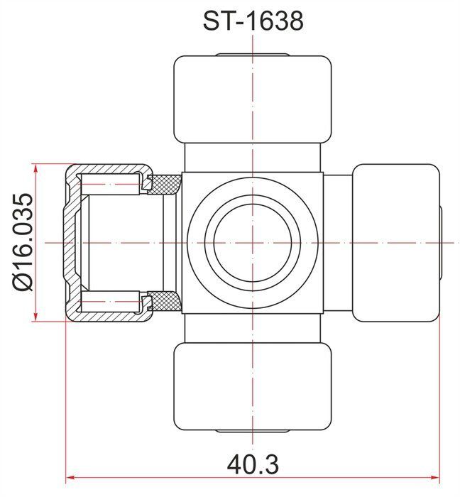 Размер крестовины рулевого вала. GMB St-1638 крестовина. Крестовина рулевого кардана 16х38. Крестовина рулевого вала ВАЗ 2105. Toyo st1638.