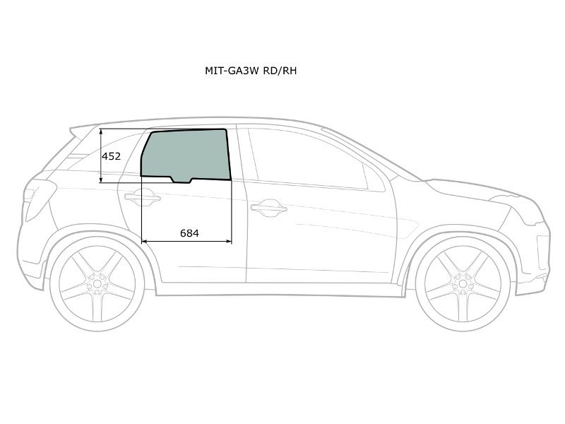 Mitsubishi ASX размер бокового стекла. Габариты Мицубиси АСХ 2010. Стекло правое заднее опускное Мицубиси. Размер стекла на Мицубиси Аутлендер 2012 года заднего бокового.