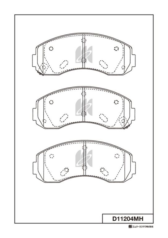 Buy Kashiyama D11204MH Brake Pads, Set. Photos - Amayama