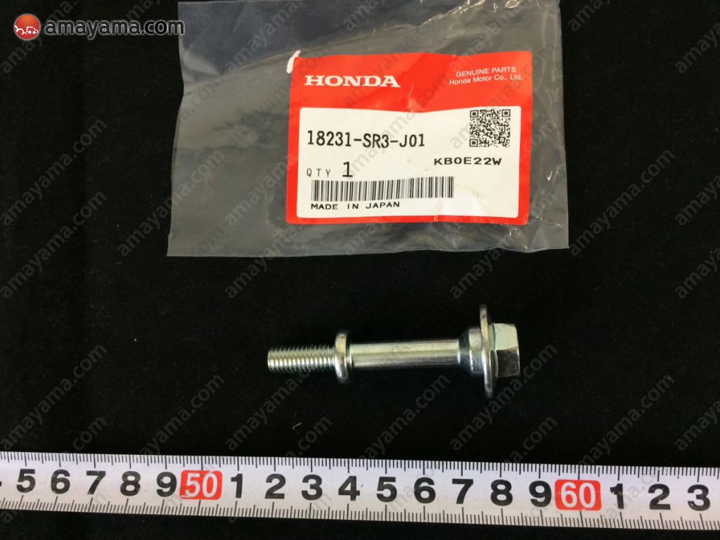 Buy Genuine Honda 18231SR3J01 (18231-SR3-J01) Bolt A, Flexible Joint.  Prices, fast shipping, photos, weight - Amayama