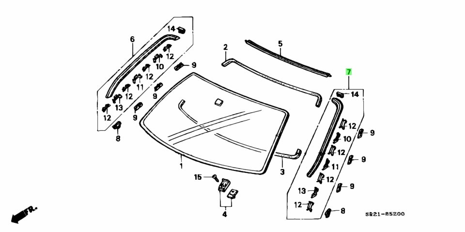 Buy Genuine Honda 73162SR2003 (73162-SR2-003) Molding Assy., L. Fr ...