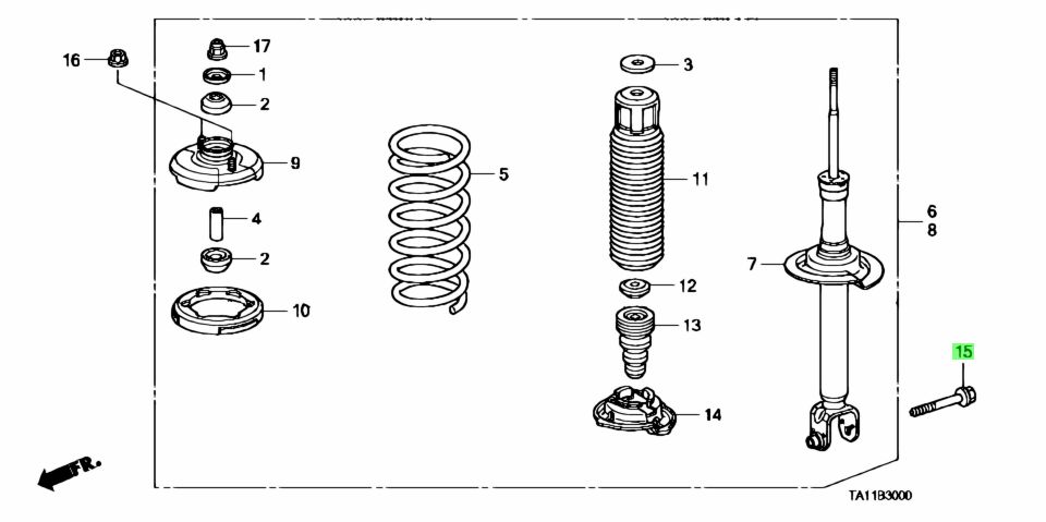 Buy Genuine Honda 90182TA0A00 (90182-TA0-A00) Bolt, Flange 12X80 ...