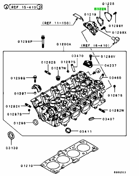 Buy Genuine Mitsubishi Md329503 Gasket,camshaft Position Sensor Support 