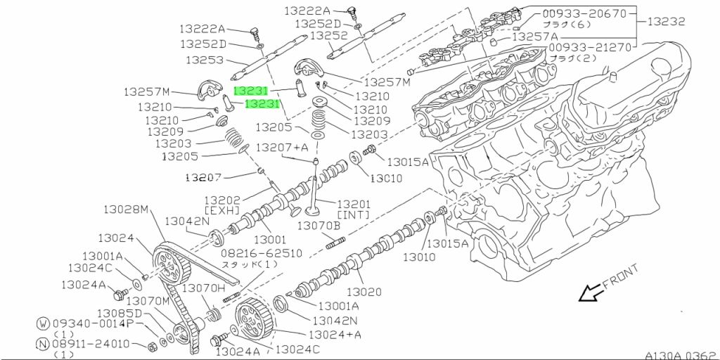 Buy Genuine Nissan 13231V5005 (13231-V5005) Lifter, Valve. Prices, fast ...