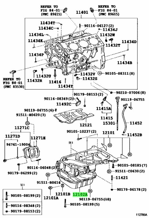 Buy Genuine Toyota 1210220010 (12102-20010) Pan Sub-Assy, Oil, No.2 ...