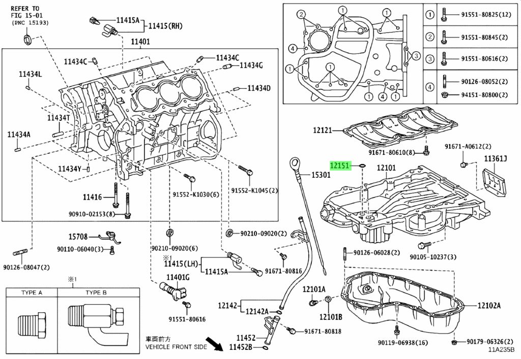 Buy Genuine Toyota 1215131010 (12151-31010) Gasket, Oil Pan. Prices ...