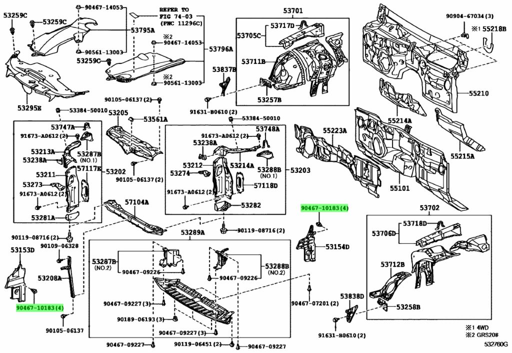 Buy Genuine Toyota 9046710183 (90467-10183) Clip. Prices, fast shipping ...