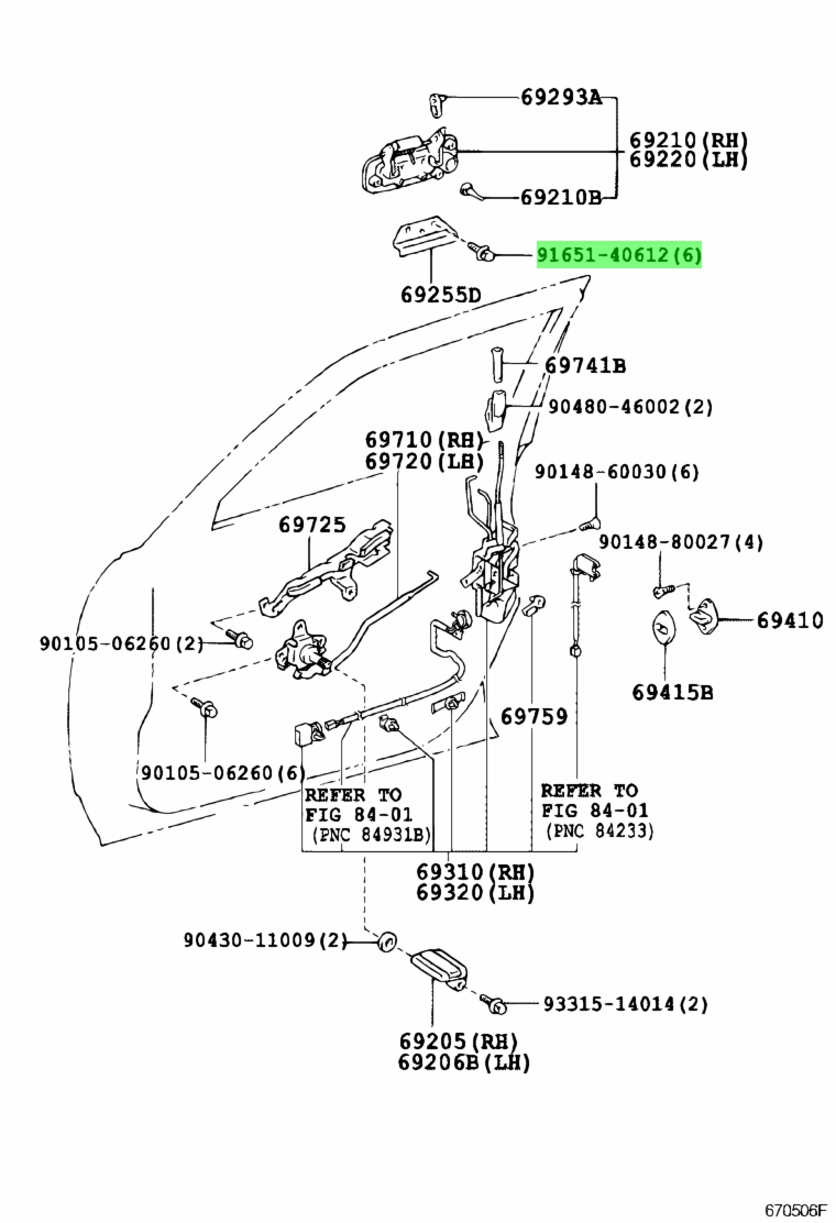 Buy Genuine Toyota 9165140612 (91651-40612) Bolt. Prices, fast shipping ...