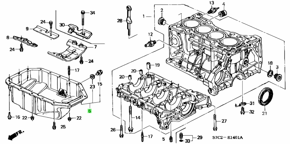 Buy Genuine Honda 11200RBB000 (11200-RBB-000) Pan Comp., Oil. Prices ...