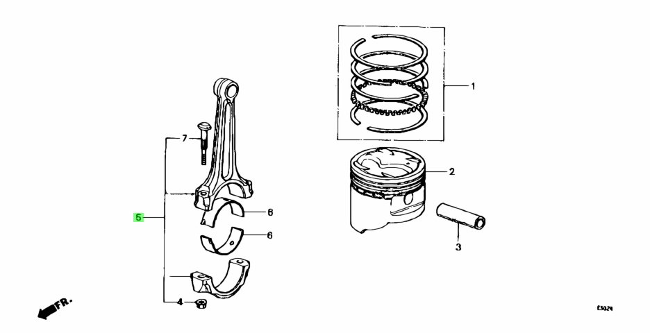 Buy Genuine Honda 13210PC6000 (13210-PC6-000) Rod Assy., Connecting ...