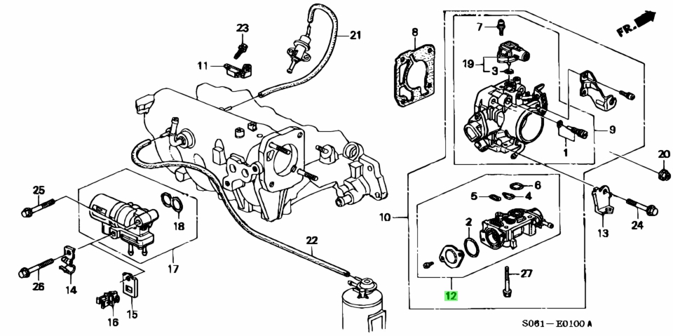 Схема двигателя b20b honda