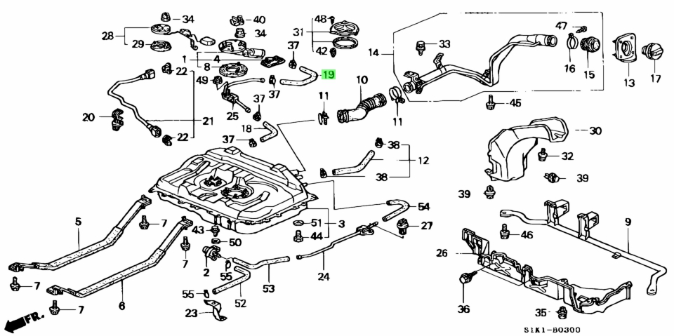 Buy Genuine Honda 17704SX0000 (17704-SX0-000) Hose, Fuel Pipe Return ...