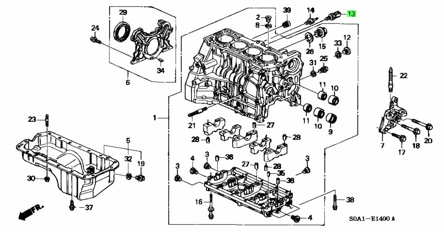 Схема двигателя b20b honda