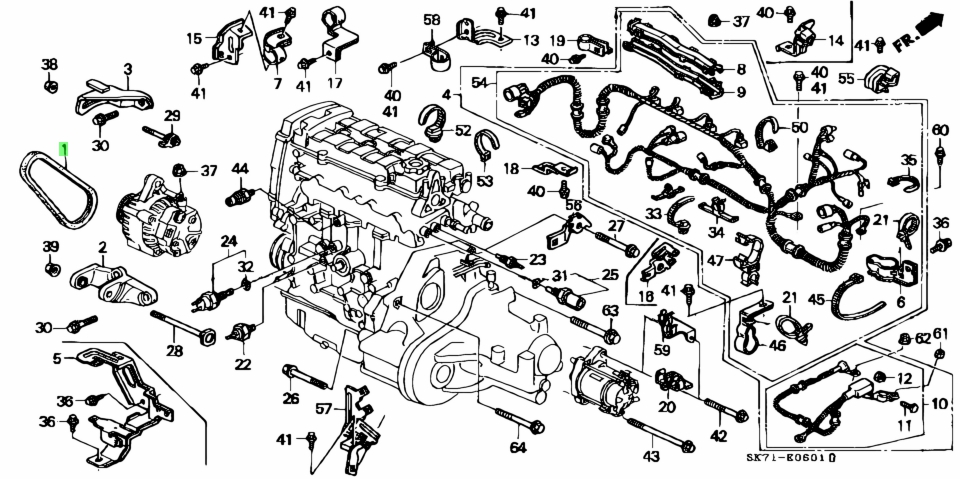 Двигатель r18a honda схема