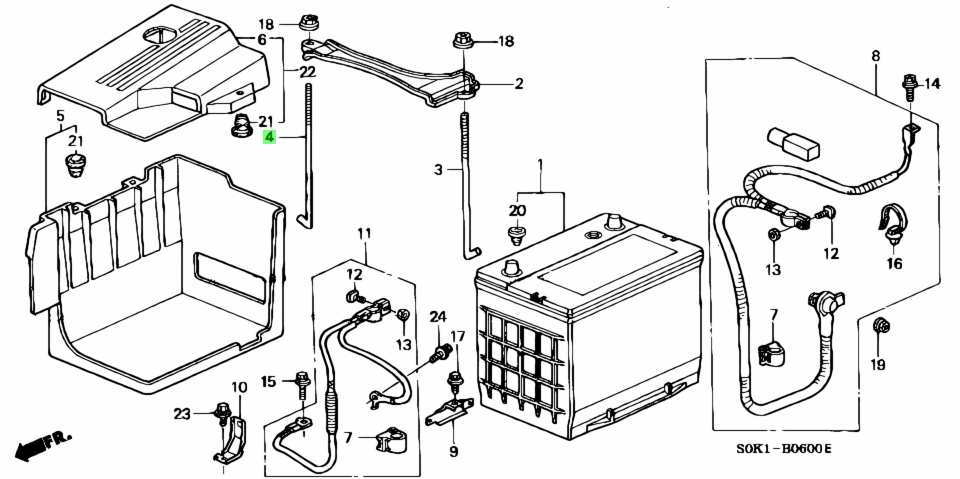 Buy Genuine Honda 31513SP0010 (31513-SP0-010) Bolt, Battery Setting ...