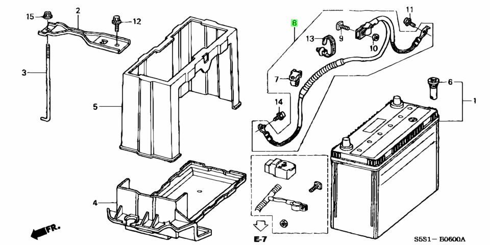 Buy Genuine Honda 32600S5T000 (32600-S5T-000) Cable Assy., Battery ...