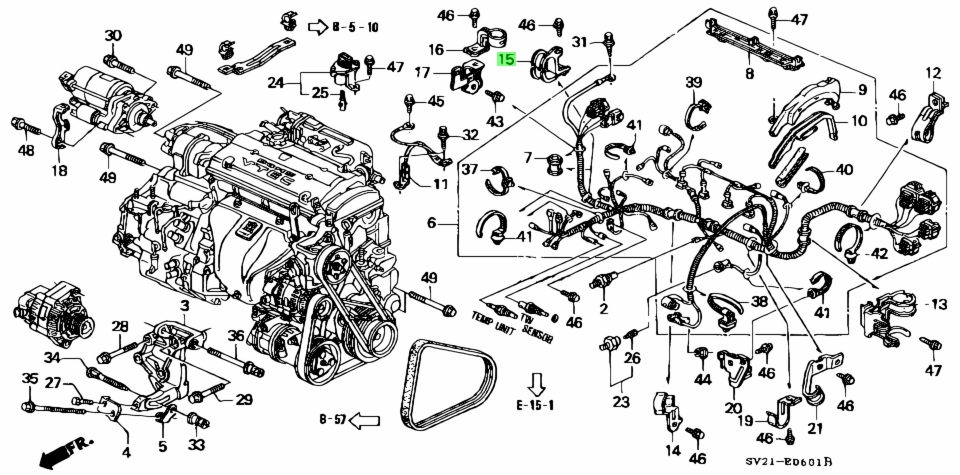 Двигатель r18a honda схема