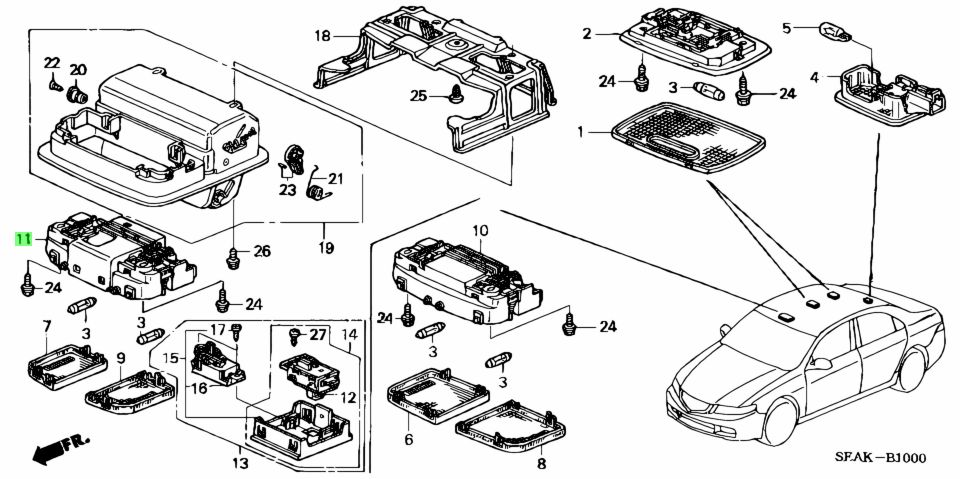 Buy Genuine Honda 34404SDAA22 (34404-SDA-A22) Base Comp.. Prices, fast ...