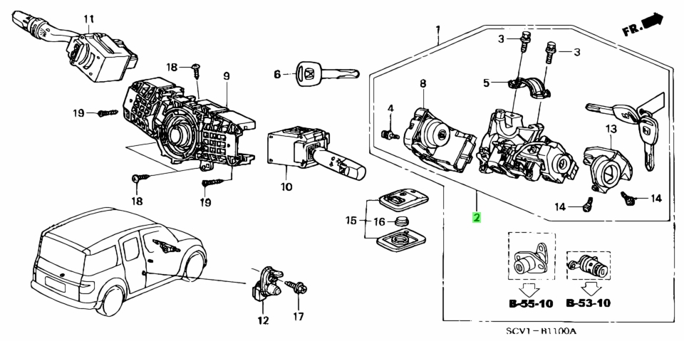 Honda35100-S9A-A53(35100S9AA53)