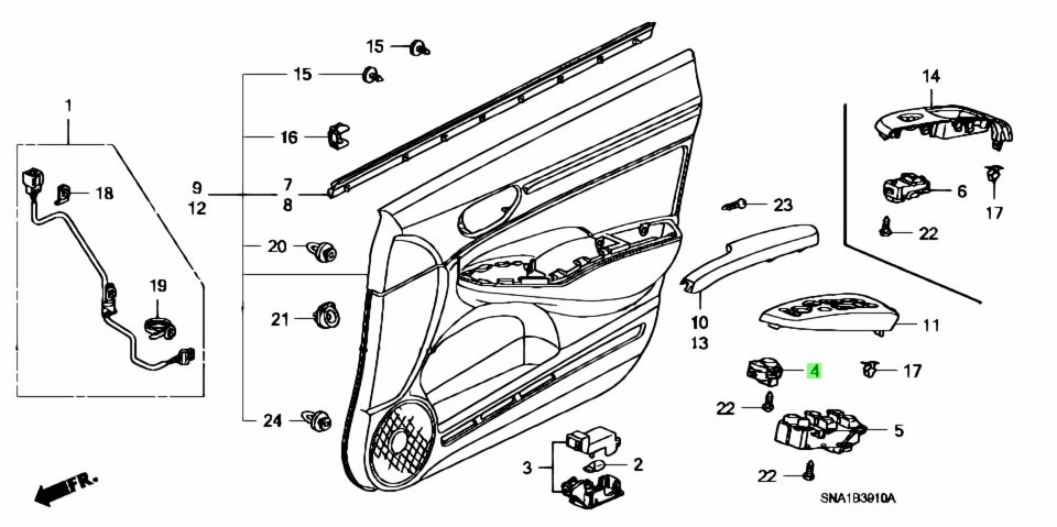 Buy Genuine Honda 35190SNAJ01 (35190-SNA-J01) Switch Assy., Remote ...