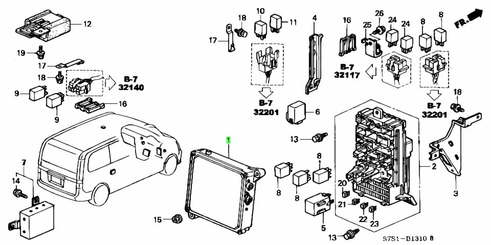 Купить Блок Управления Стеклоподъемниками Хонда Степвагон Rf3