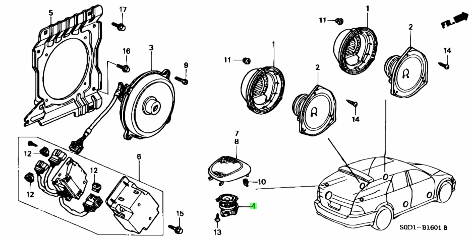 Подключение ктаг блок 39120 38210 Купить Honda 39120S0D901 (39120-S0D-901) Speaker Assy. (50Mm). Цены, быстрая дос