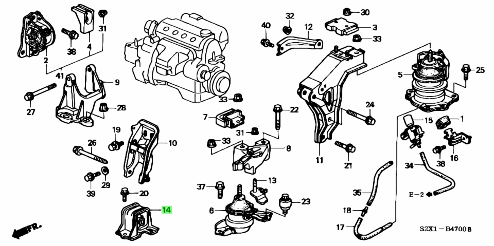 Двигатель r18a honda схема