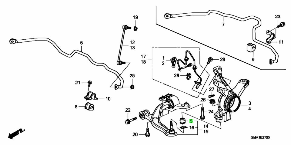 Honda 51225 sma 013